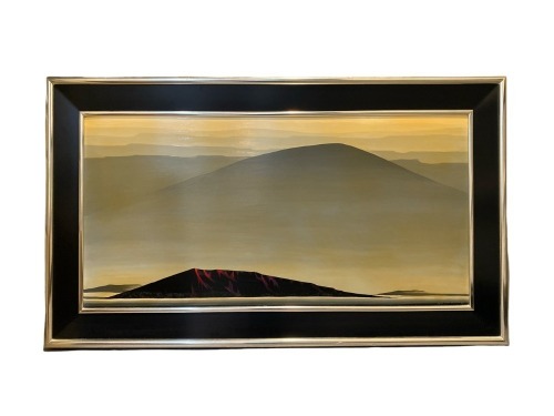 Eyvind Earle - Signed Original Oil "Desert Mood" Landscape -