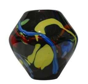 Murano Art Glass Multi-Colored Vase