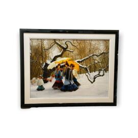 Gao Xiaohua - Signed / Numbered Lithograph "First Snow" # 48/150