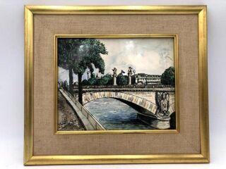 Stanley Singer - "French City of Invalides " Framed Painting