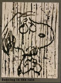 Tom Everhart Signed/Numbered Litho "Dancing in the Rain" LE