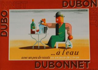 Dubonnet ... A Leau (1935) by A.M. Cassandre