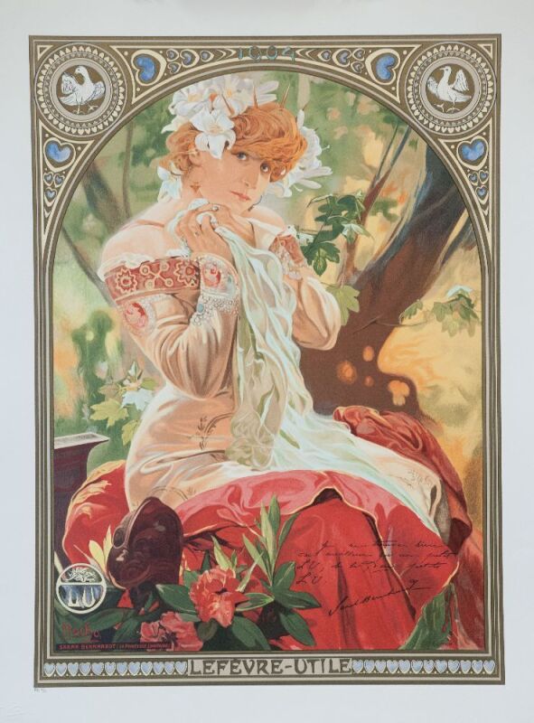 LeFevre-Utile (Sarah Bernhardt), Alphonse Mucha