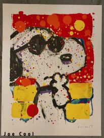 Tom Everhart Litho Signed/Numbered "Joe Cool" Snoopy LE