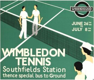 Wimbledon Tennis Sports Poster