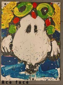 Tom Everhart Signed/Numbered Litho "Ace Face" Snoopy LE