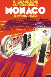 Monaco Grand Prix 1930 Sports Poster