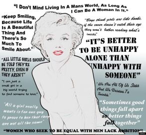 Ms. Monroe Quotes Hollywood Poster