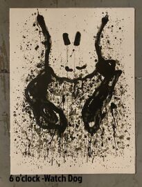 Tom Everhart Signed/Numbered Litho "Watch Dog - 6 o'clock" LE