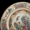 10" Chinese Canton Rose Medallion China Plate Butterflies Roses Birds -Marked- - 2