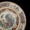 10" Chinese Canton Rose Medallion China Plate Butterflies Roses Birds -Marked- - 3