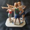 Norman Rockwell ~ Gorham Porcelain Statue - "Oh Yeah!" Basketball - 3