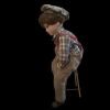 Limited Edition Porcelain Boy on Stool # 815/1200 - 4