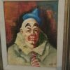 Julian Ritter Original Oil on Canvas ~ "Clown w/ Blue Hat" - 2