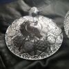 Crystal Covered Candy Dish - Footed - 2