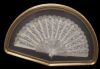 Victorian Chantilly Lace & Mother of Pearl Fan in Shadowbox - 3