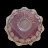 Purple to Clear Cut Glass Footed Dessert Bowl - 4