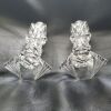 Crystal Cut Glass Salt & Pepper Shakers - 4