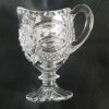 Crystal Cut Glass Footed Creamer - 2