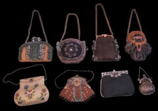 Miniature Collectors Purses - Lot of Eight (8)