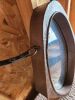 Rustic Metal Framed Oval Mirror - 2
