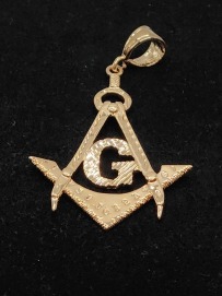 Masonic Pendant Gold Fashion Jewelry Pendant