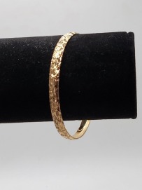 2.5" Textured Gold Fashion Jewelry Bangle