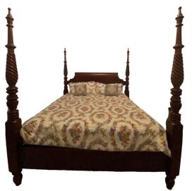King Size Four (4) Post Wooden Bedframe 