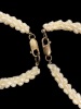 sterling Silver lady's pearl necklace and bracelet set with a lobster claw clasp - 3