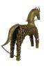 Brass Horse Intricately Handwired-w People, Star Emblem. - 7