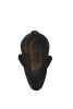 African Hand Carved Mask - Metal Hammered Plate - 2