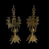 Brass Italian Brevettato Candelabras Baroque Style - 2