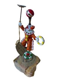 Ron Lee, Clown on Unicycle - Clown Sculpture 1984