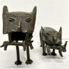 Bronze (4) Lion Cows & (1) Buffalo - Aboriginal Indigenous Art - 2