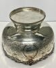 English Sheffield Chased Silver Plate Punch Bowl - 4
