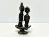 Yoruba (Male/Female) Seated Bronze Figures - 4