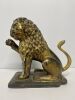 Gilt Carved Wood Lion - 3