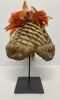 Indigenous Fur / Leather Headdress With Feathers