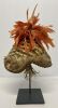 Indigenous Fur / Leather Headdress With Feathers - 2