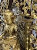 Burmese Buddha Gilt Wood Palin (Throne) w/ Mirrored Mosiac - 3