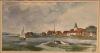 Tom Groom "Boats at Bosham" - Acrylic Ink - 3