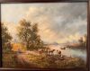 Hans Baumann - Landscape depicting River and Livestock - 3