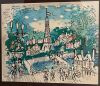 Charles Cobelle "Parisian Summer" - Lithograph Signed Limited Edition 485/500. - 2