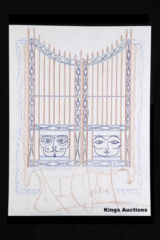 Artwork / Fine Art Signed by Michael Jackson - "Mr. and Mrs. Gate" [1993]