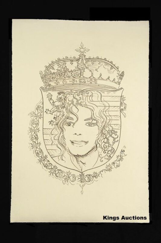 Artwork / Fine Art by Michael Jackson - "Neverland Royal Theater Entrance - Self Portrait"